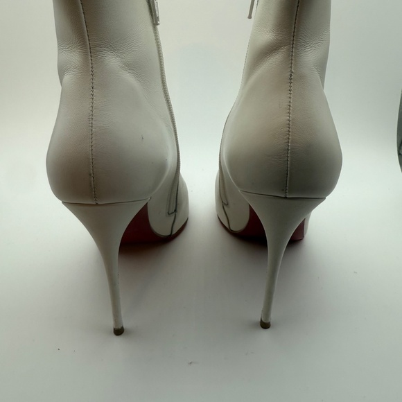 CHRISTIAN LOUBOUTIN SO KATE BOOTY 100 WHITE CALF LEATHER SIZE 41 - Picture 7 of 12